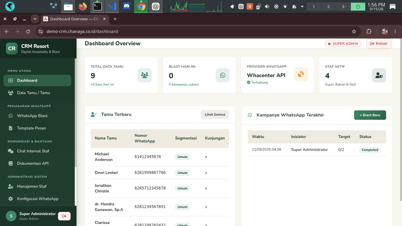 CRM Application project preview